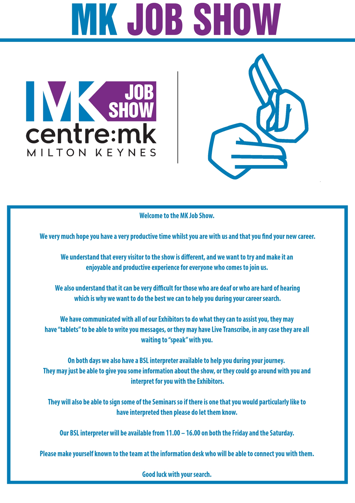 MK Job Show | BSL Information 